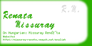 renata missuray business card